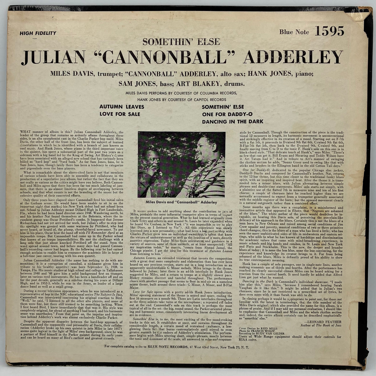 Cannonball Adderley – Somethin' Else