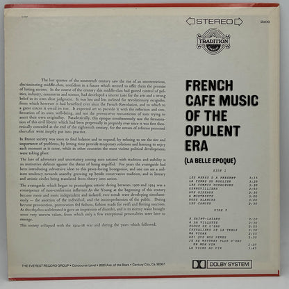La Belle Epoque Ensemble – French Cafe Music Of The Opulent Era