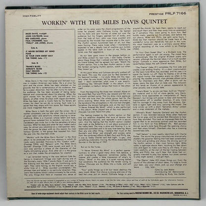 The Miles Davis Quintet – Workin' With The Miles Davis Quintet