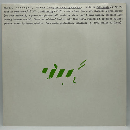Steve Lacy & Evan Parker – Chirps