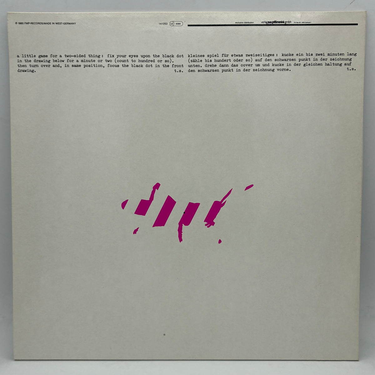 Steve Lacy & Evan Parker – Chirps