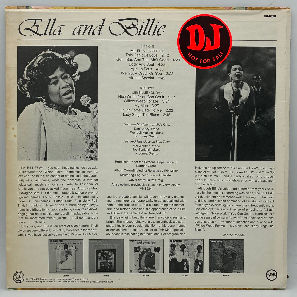 Ella Fitzgerald And Billie Holiday – The Newport Years Volume I