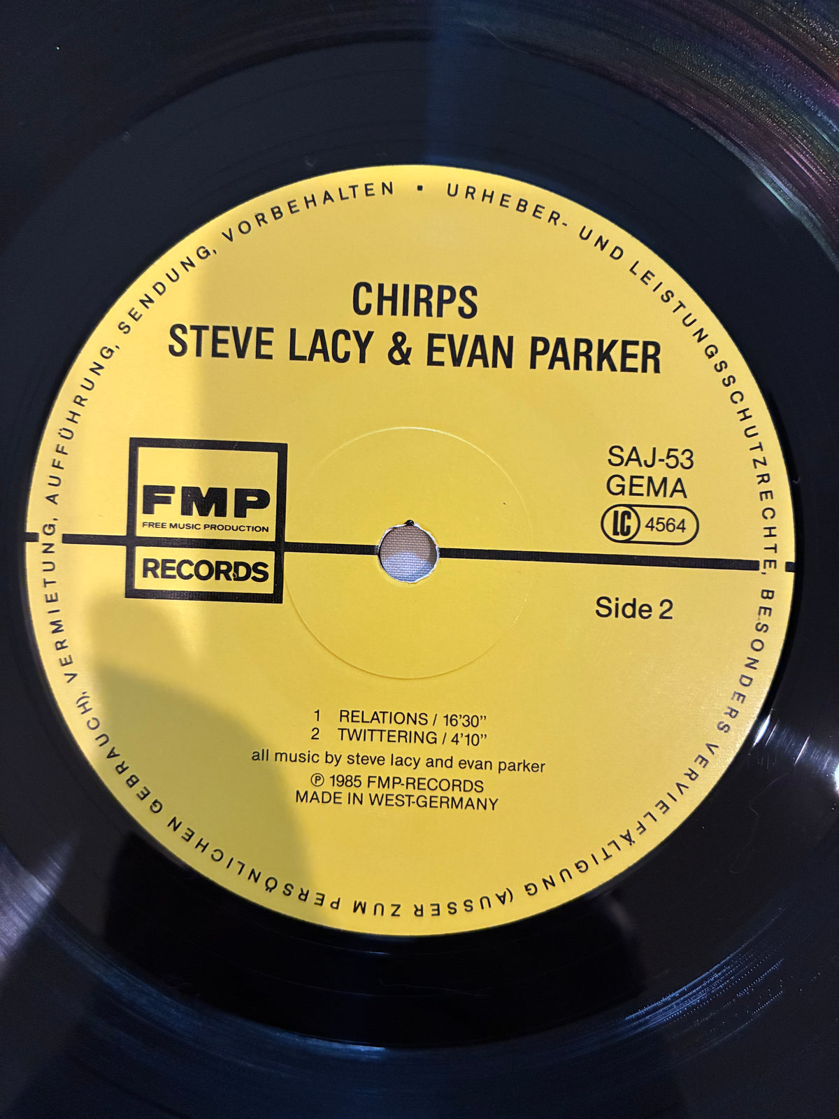 Steve Lacy & Evan Parker – Chirps