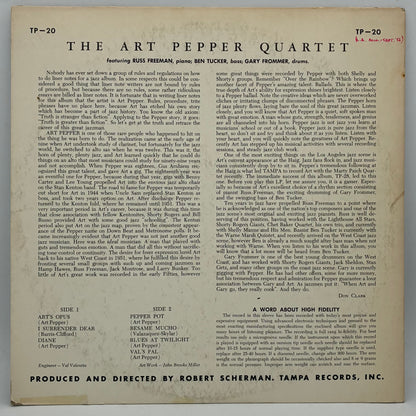 The Art Pepper Quartet – The Art Pepper Quartet