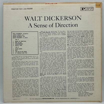 Walt Dickerson – A Sense Of Direction