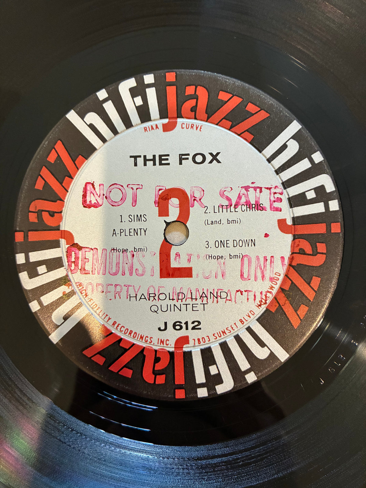 The Harold Land Quintet – The Fox
