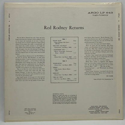 Red Rodney Featuring Billy Root – Red Rodney Returns