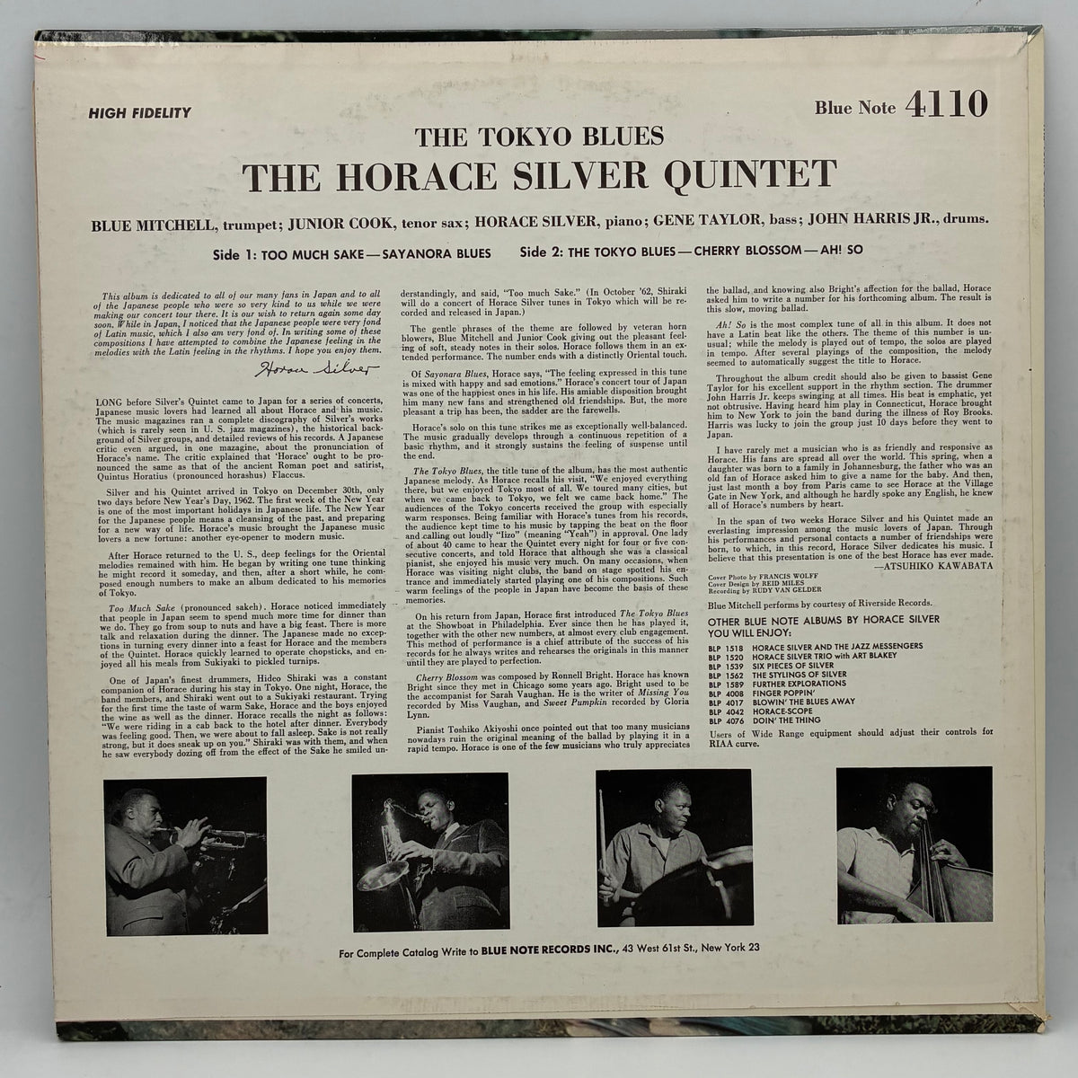The Horace Silver Quintet – The Tokyo Blues