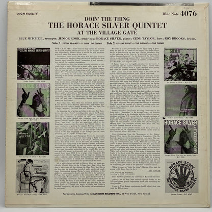 The Horace Silver Quintet – Doin' The Thing At The Village Gate