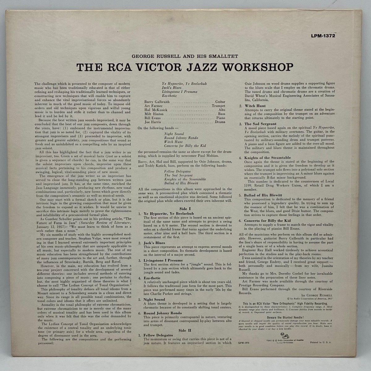 George Russell – The Jazz Workshop
