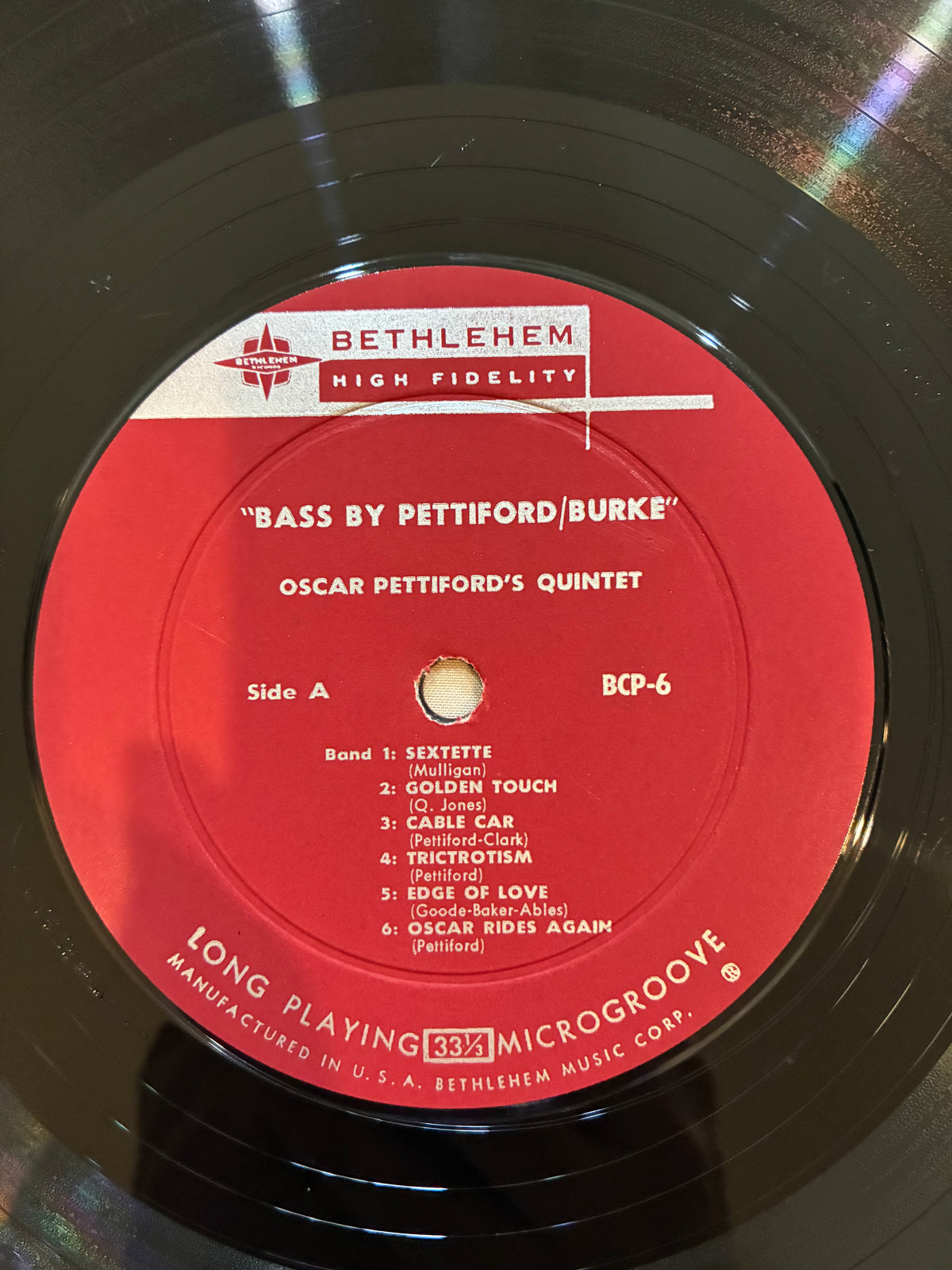 Oscar Pettiford's Quintet / Vinnie Burke's Quartet – Bass By Pettiford/Burke