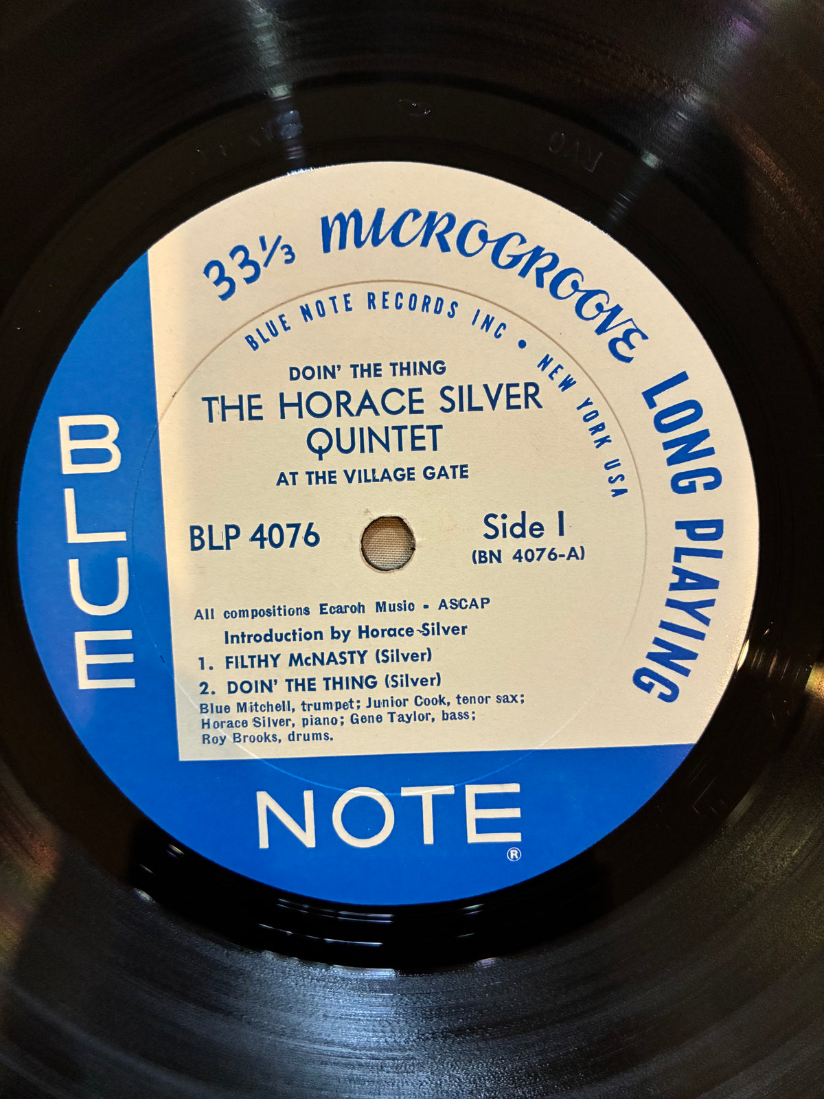 The Horace Silver Quintet – Doin' The Thing At The Village Gate