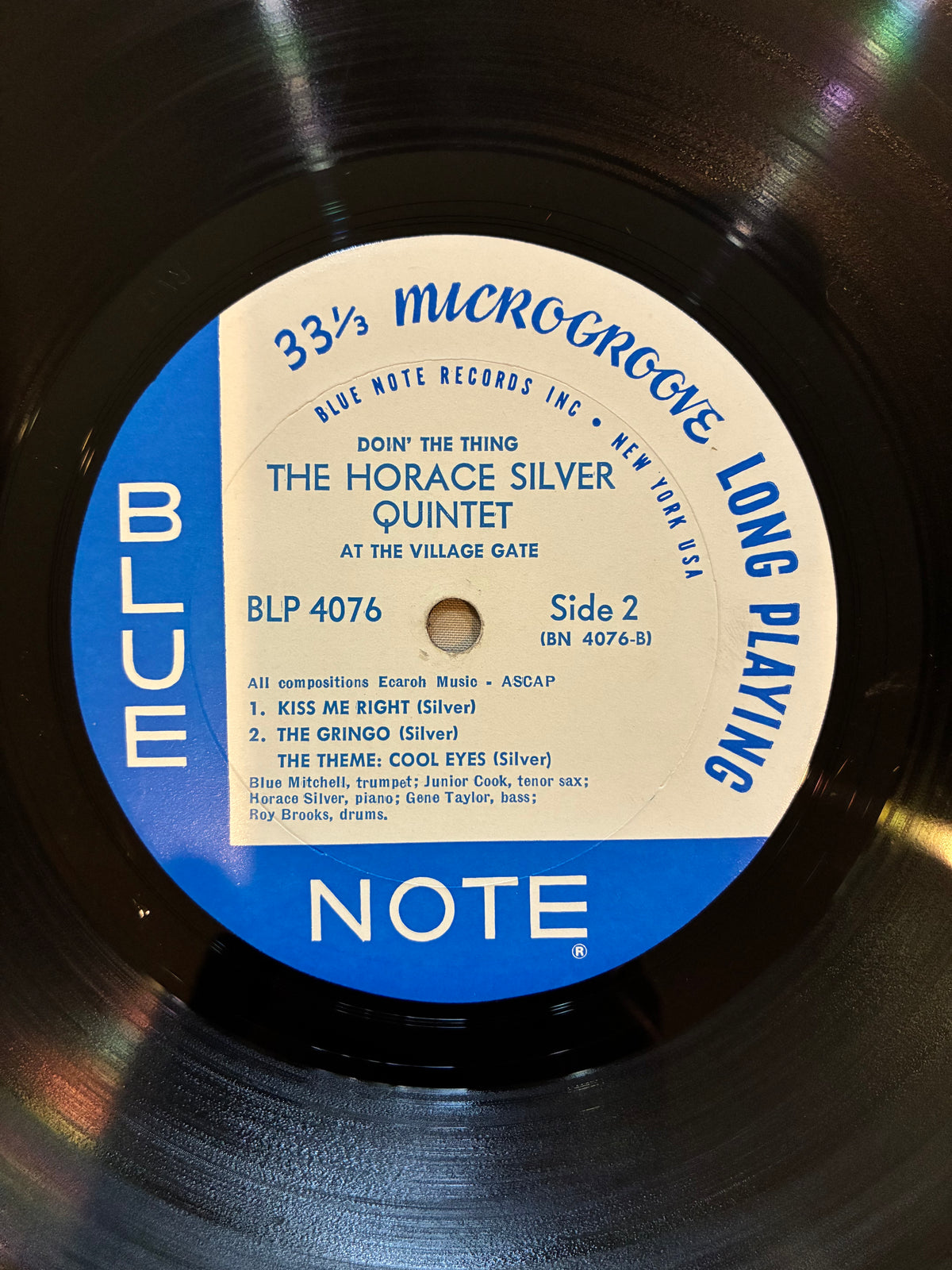 The Horace Silver Quintet – Doin' The Thing At The Village Gate
