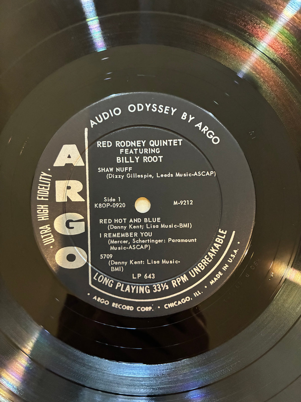 Red Rodney Featuring Billy Root – Red Rodney Returns