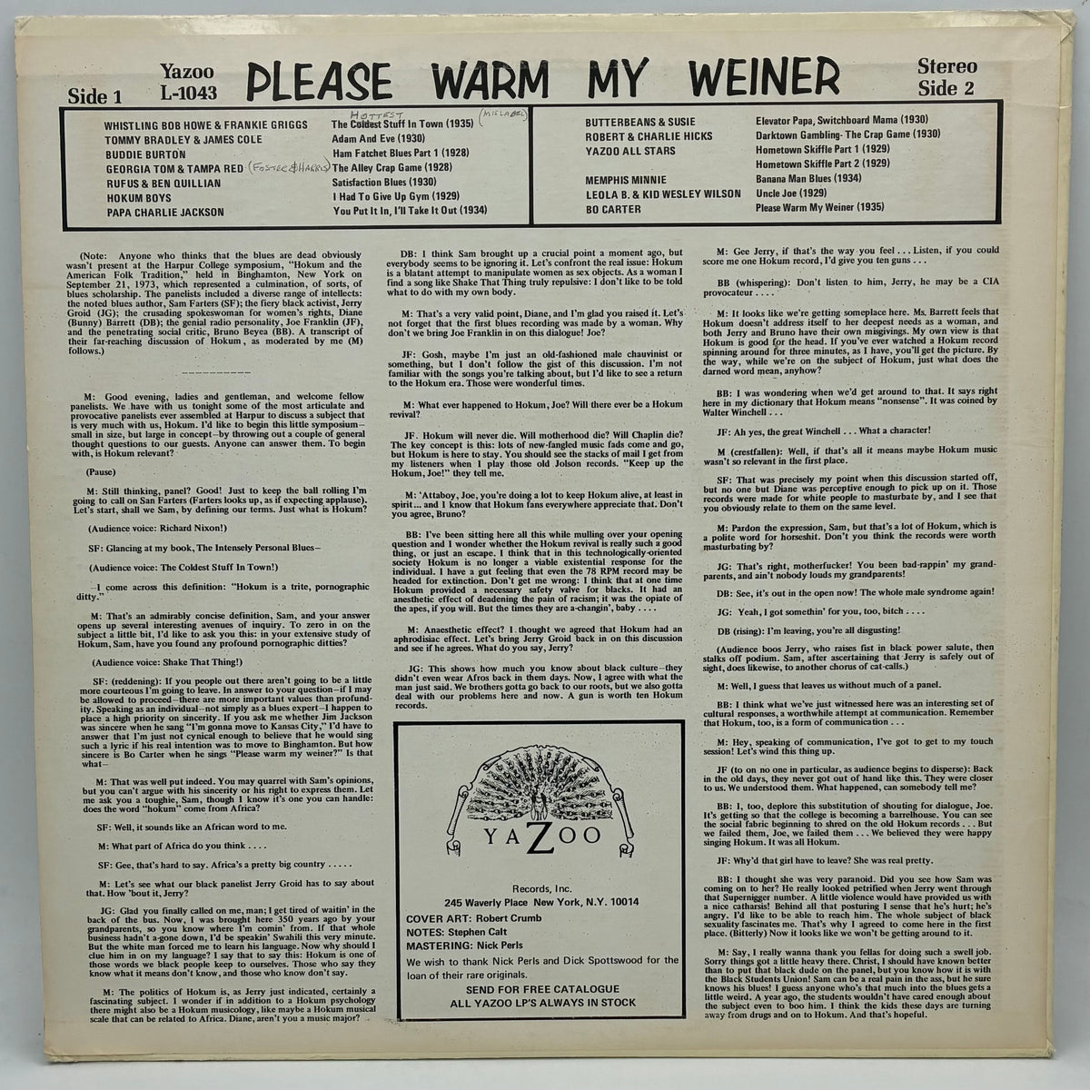 Various – Please Warm My Weiner (Old Time Hokum Blues)