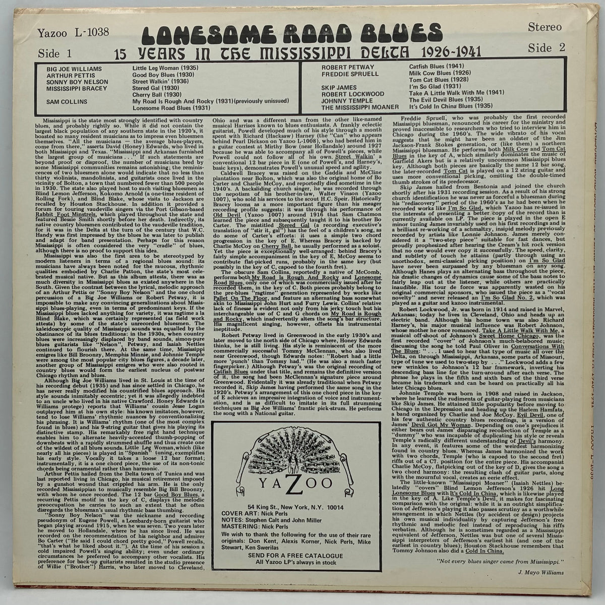 Various – Lonesome Road Blues (15 Years In The Mississippi Delta 1926-1941)