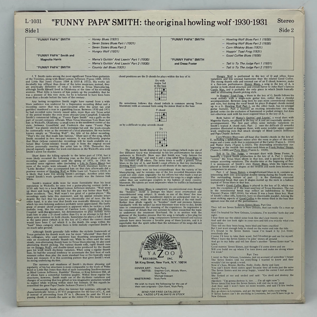 Funny Papa Smith – 1930-1931 The Original Howling Wolf