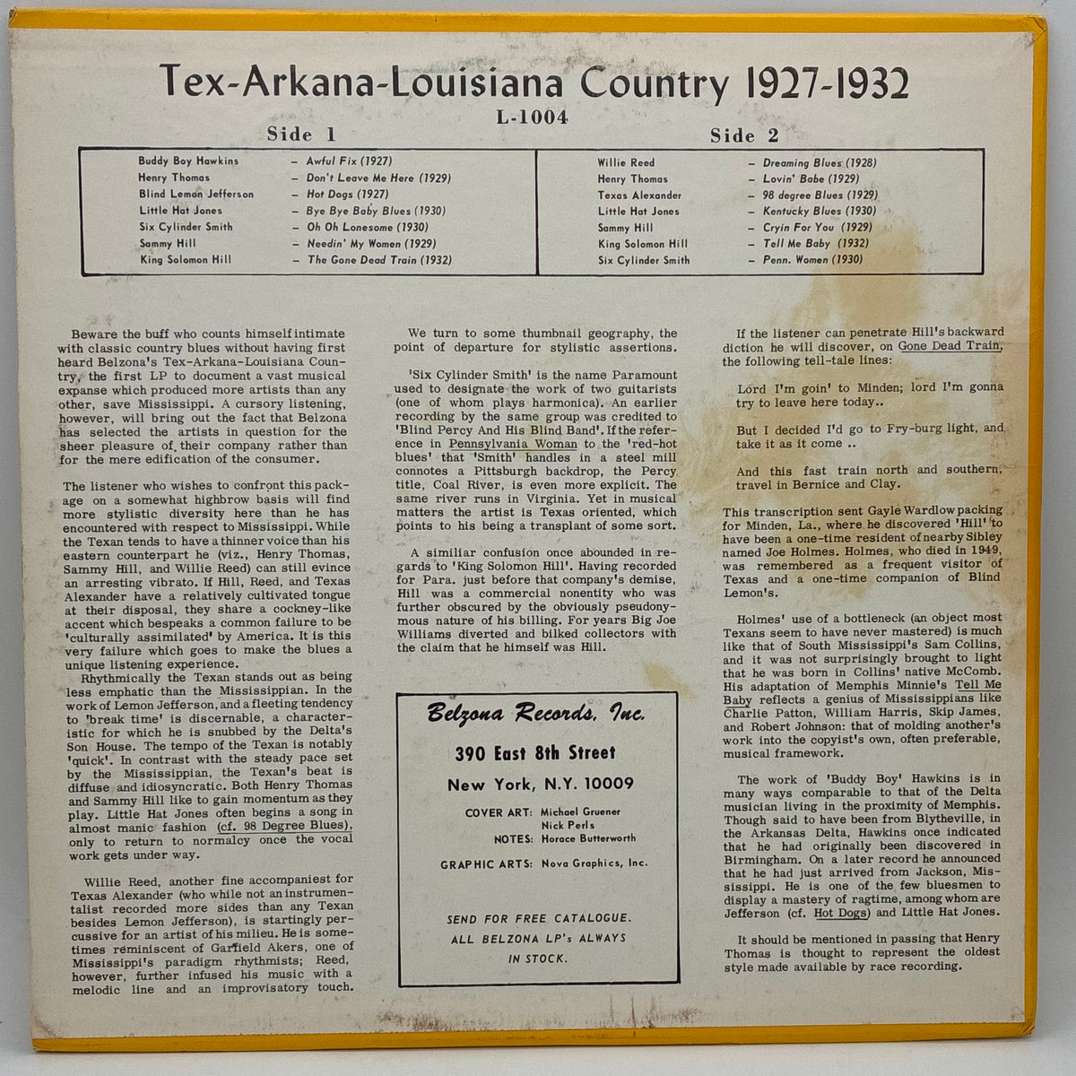 Various – Tex-Arkana-Louisiana Country 1929-1933