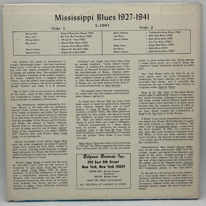 Various – Mississippi Blues 1927 - 1941