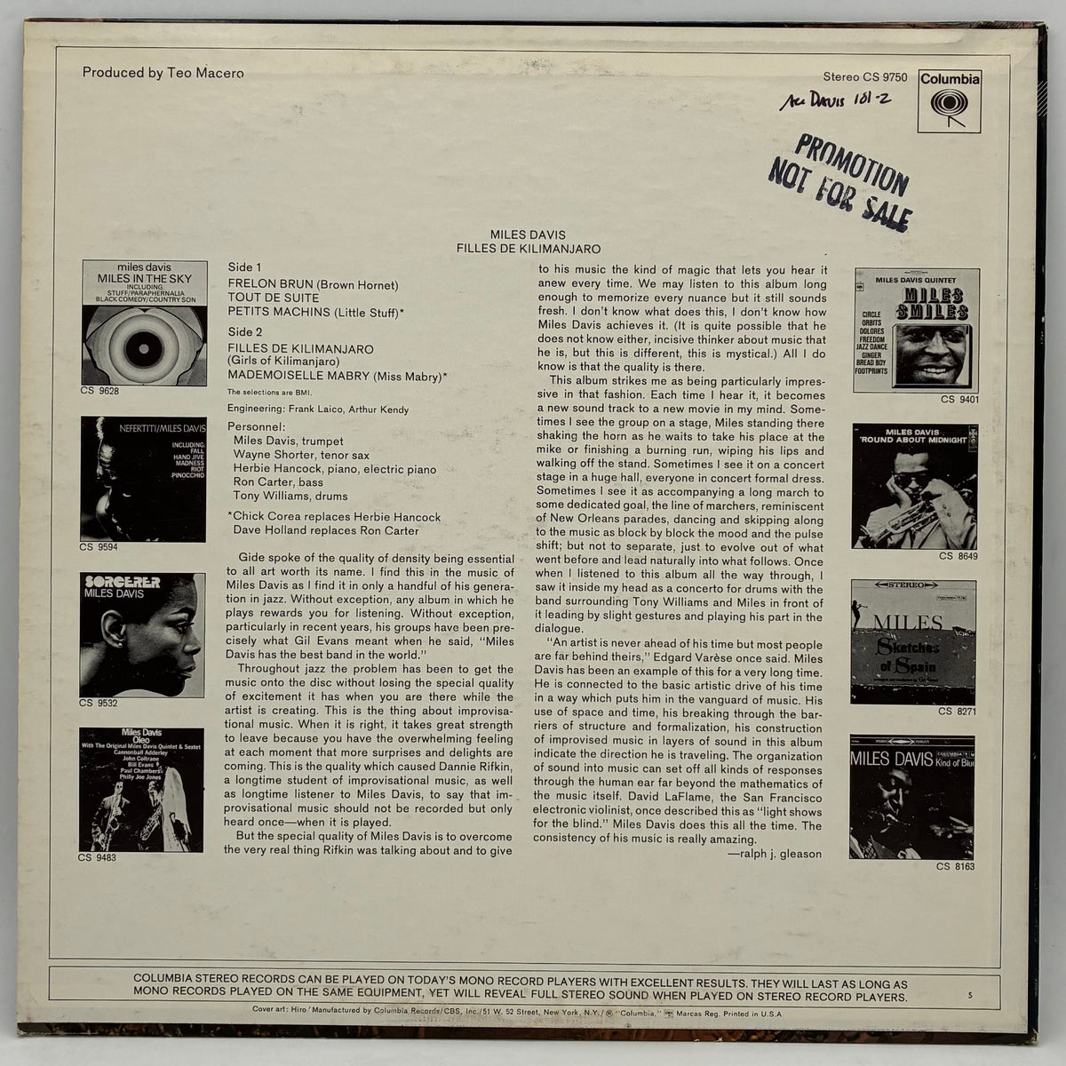Miles Davis – Filles De Kilimanjaro