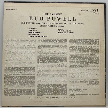 Bud Powell – The Amazing Bud Powell, Vol. 3 - Bud!