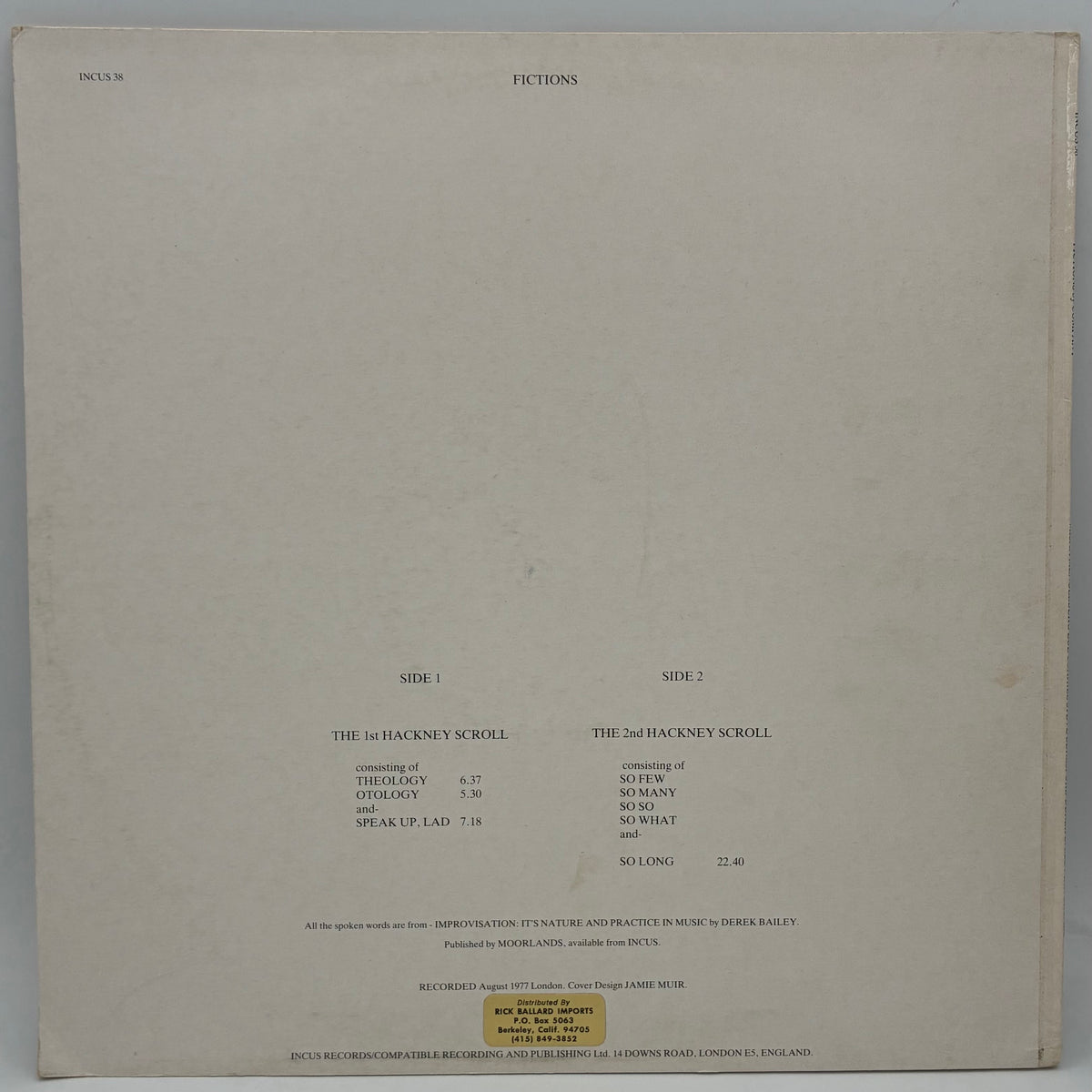 Company – Fictions