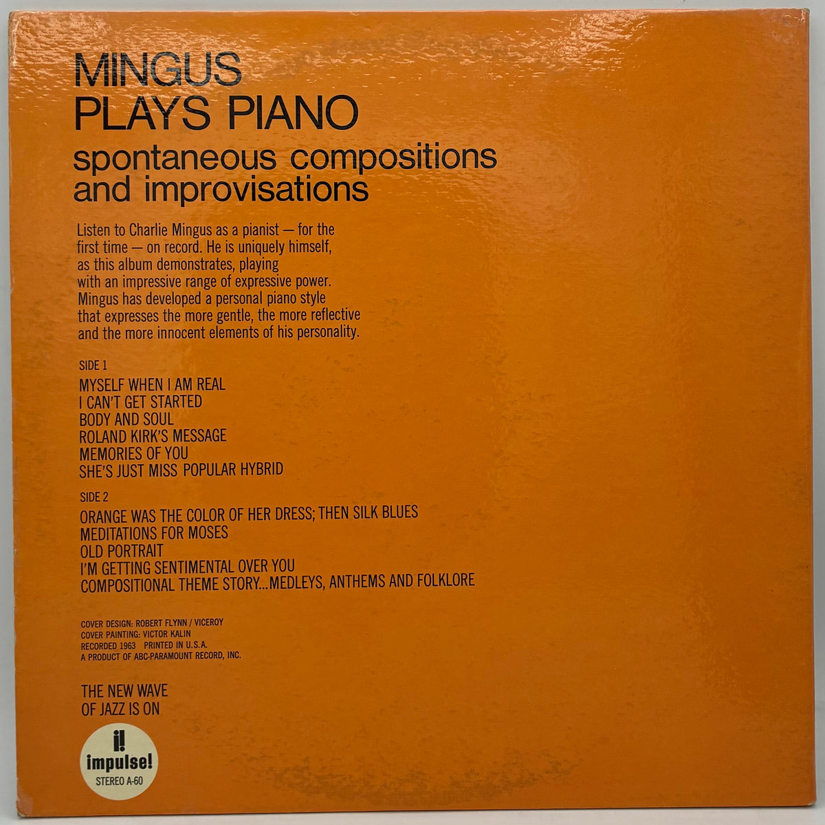 Charles Mingus – Mingus Plays Piano