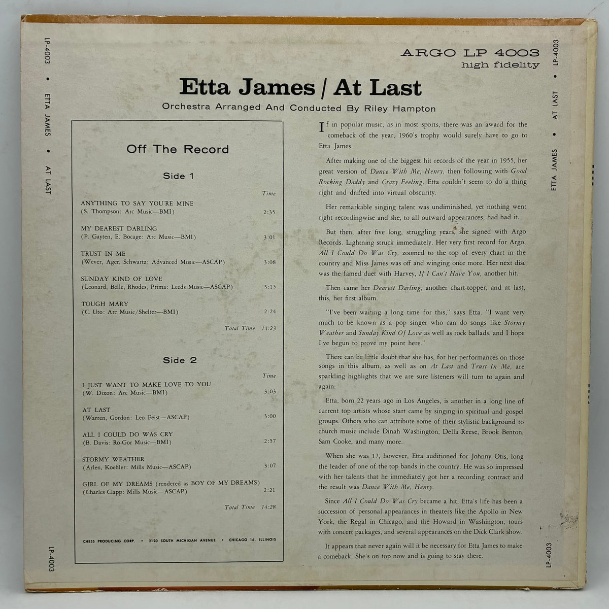 Etta James – At Last!